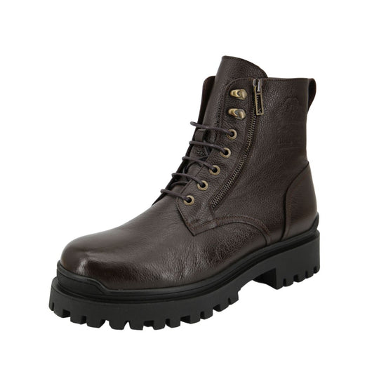 Lammfell Herren Straßenschuhe Modell 0208 Braun