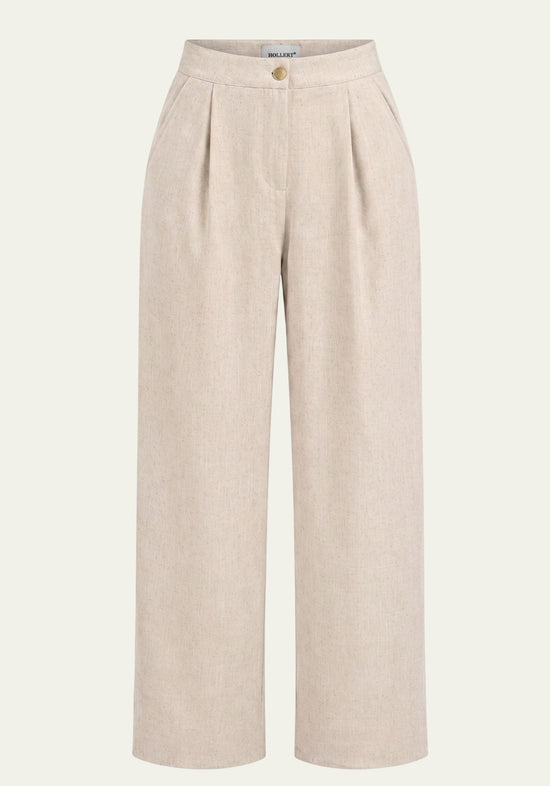 Damenhemd  & Damenhose Beige  Blazer & Palazzo-Hose