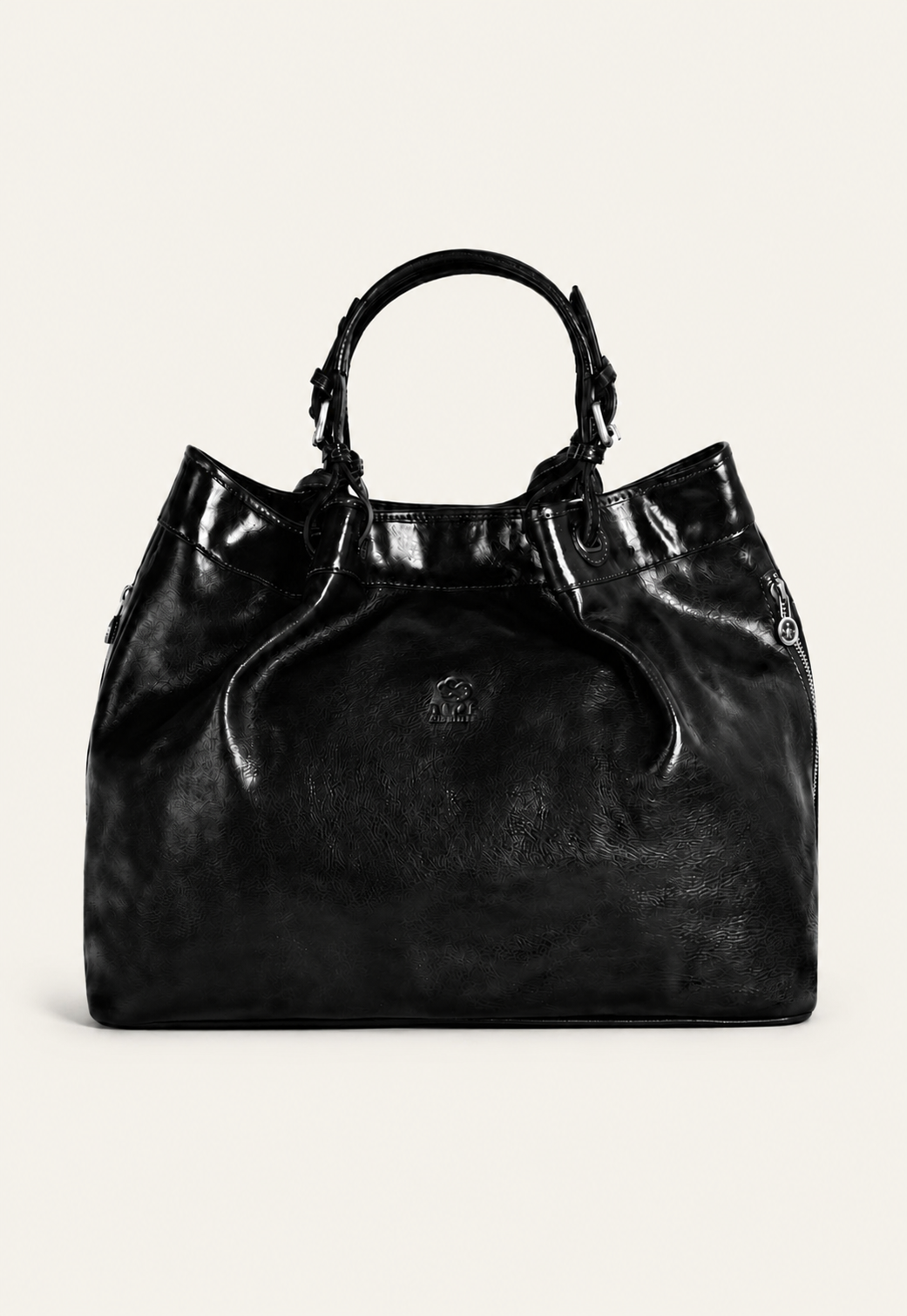 Luxus Tragetasche Handtasche aus Leder – Die Ikone Schwarz