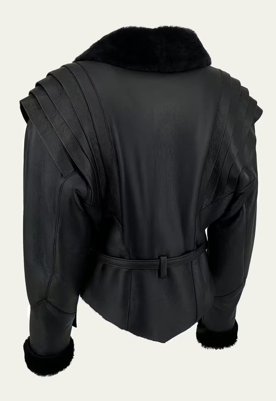 Shearling Lammfelljacke - Edler Contemporary Stil mit figurbetonter Form