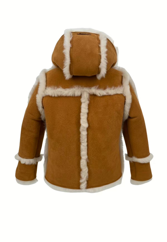 Lammfelljacke Braun  Handgefertigte Wärme mit Stil
