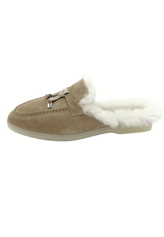 Fiorana Damen Lammfell Mules Sand