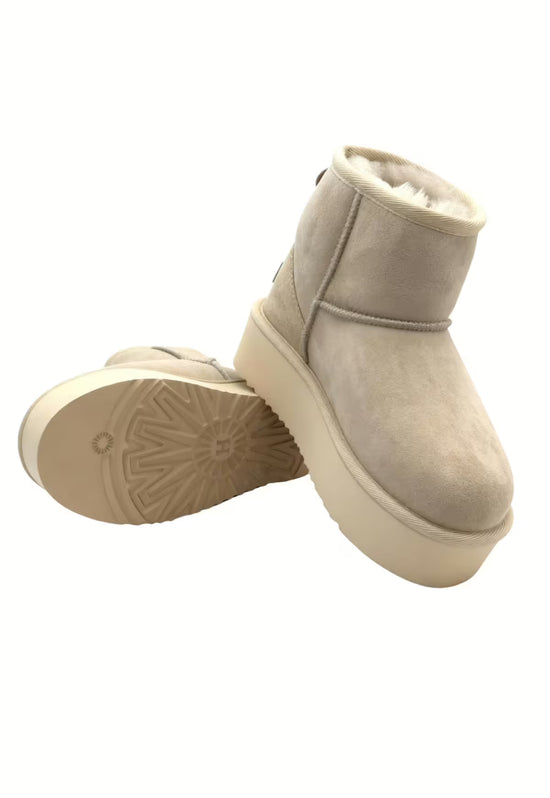 Damen Arctic Luxe Platform Winterboots in Beige