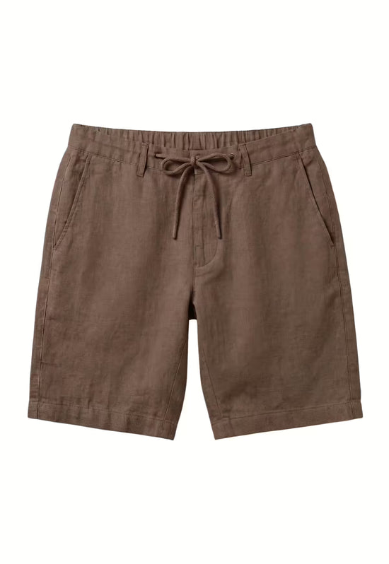 Leinen-Shorts in warmem Braun aus reinem Leinen – natürliche Eleganz