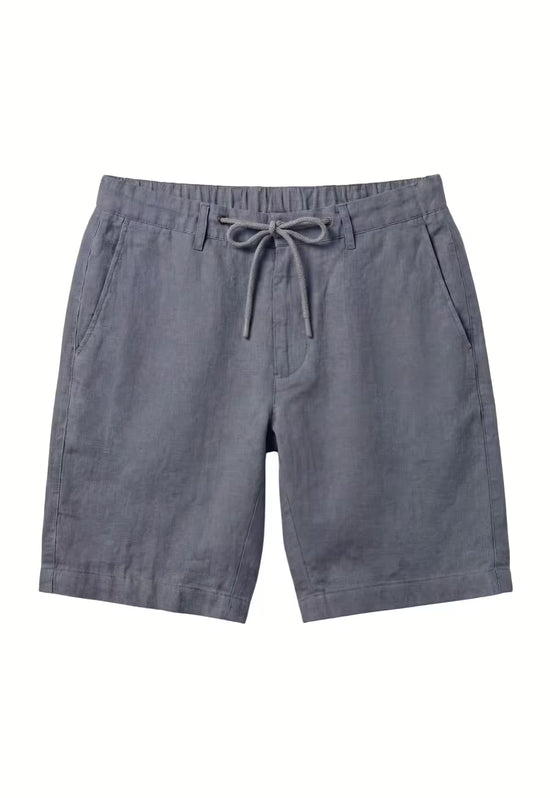 Leinen-Shorts in tiefem Blau aus reinem Leinen – natürliche Klarheit