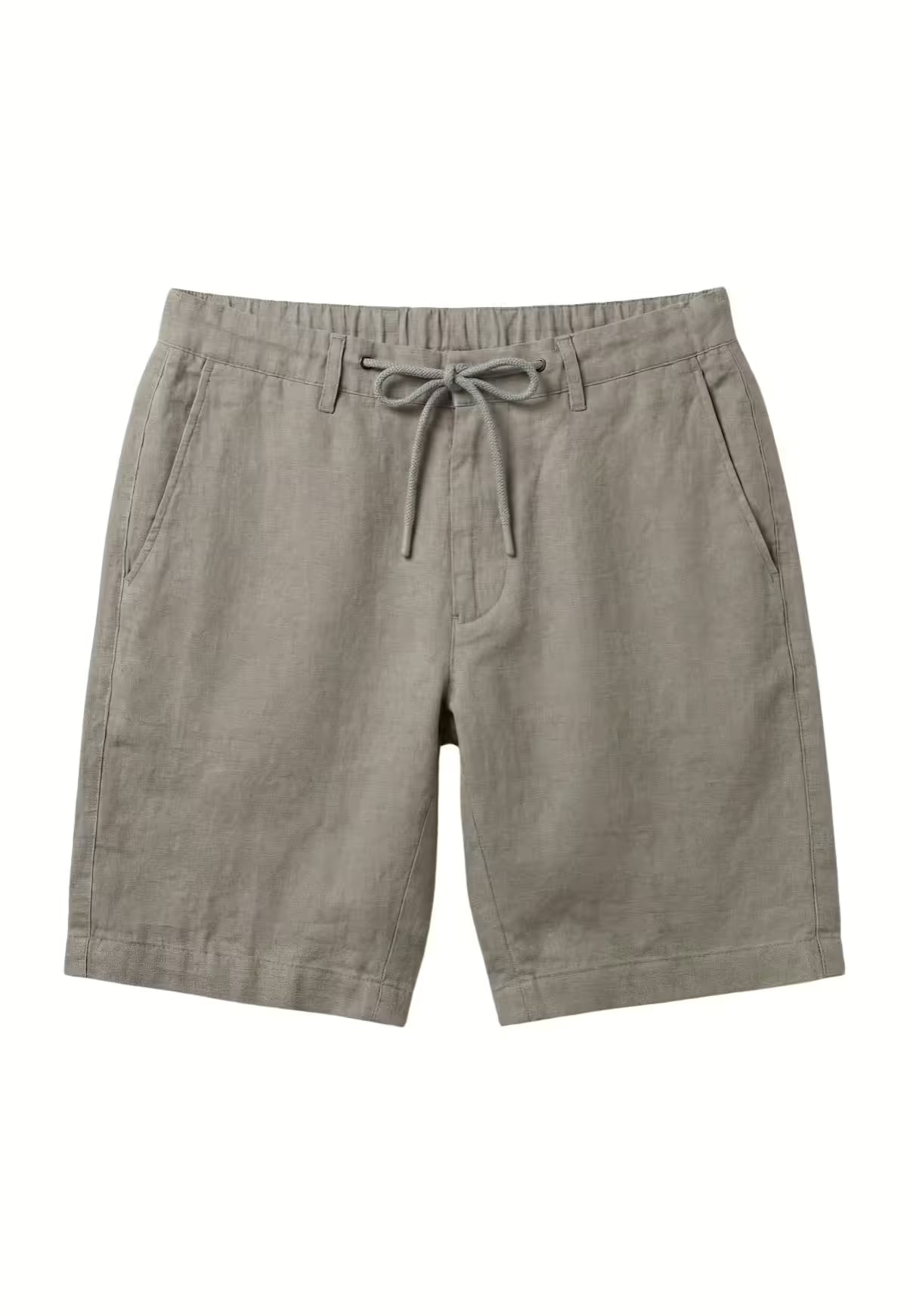 Leinen-Shorts in Sandgrau aus reinem Leinen – leicht und zeitlos