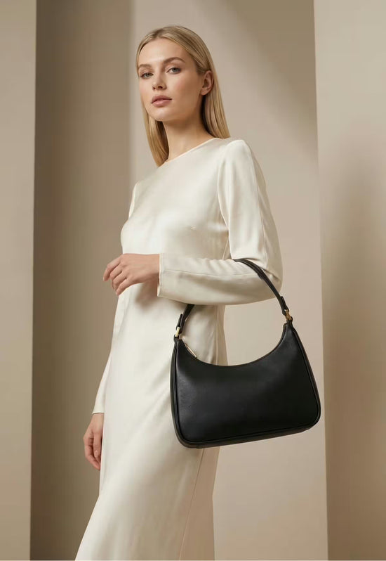 Elegante Zeitlose Hobo Lederhandtasche für Damen – Solmira