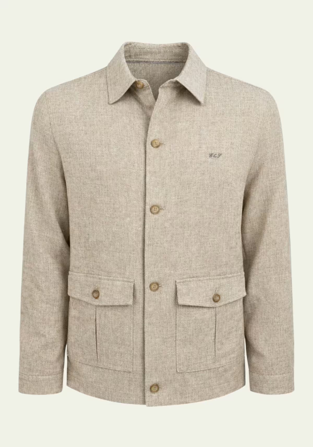 Herren Leinenmix-Jacke Offwhite – Edel & Luftig