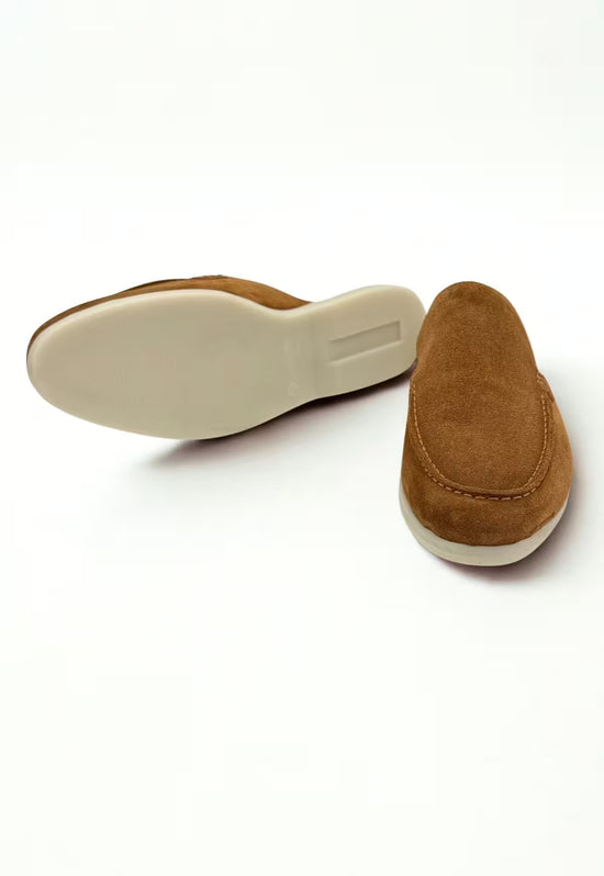 Herren Slipper Echtleder Whisky HOL51