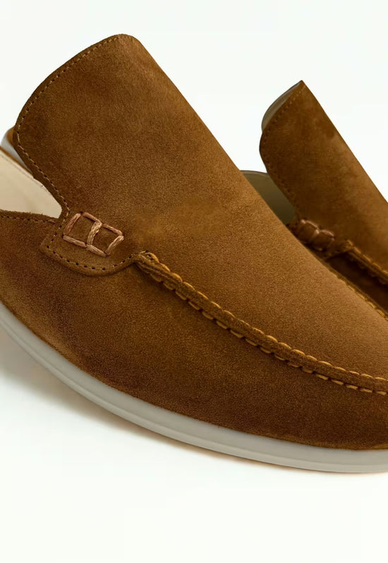 Herren Slipper Echtleder Whisky HOL51