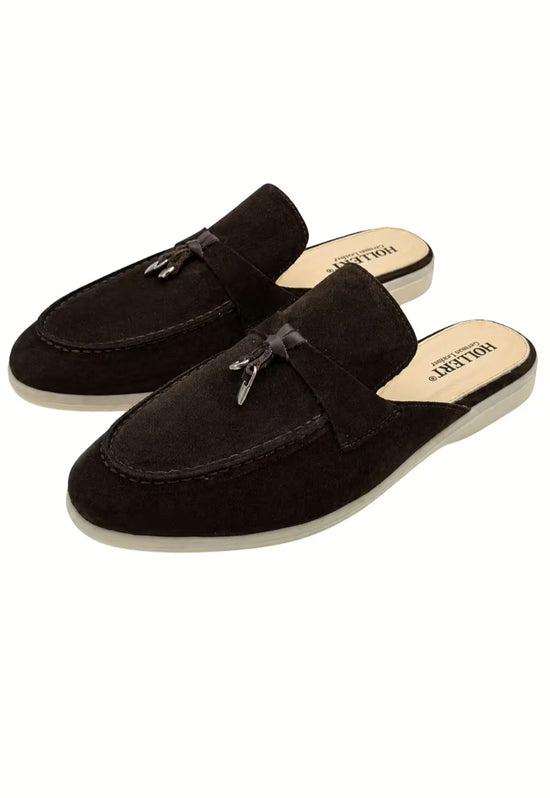 Herren Slipper Braun mit Tassel-Detail (HOL70)