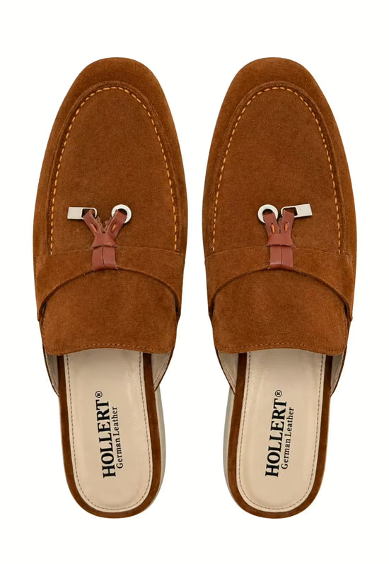 Herren Slipper Whiskybraun mit Tassel-Detail (HOL70)