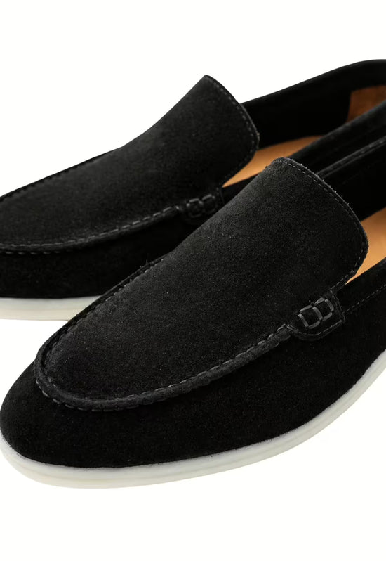 Herren Loafer aus schwarzem Leder – Stilvoller Komfort (HOL60)