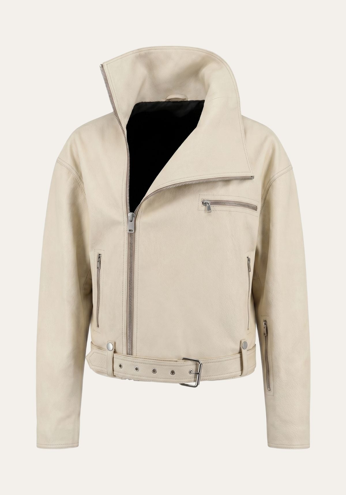 Lederjacke im Biker Stil