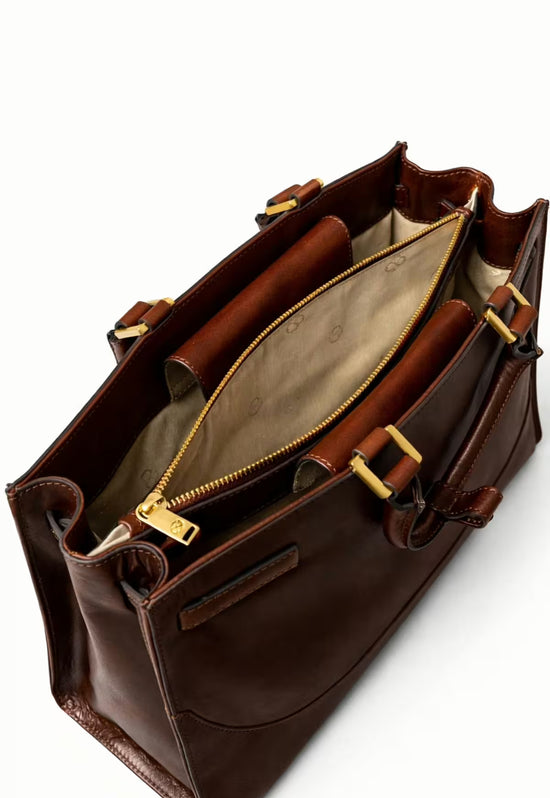 Premium Leder Hobo Tasche „Noravia“ – Braun