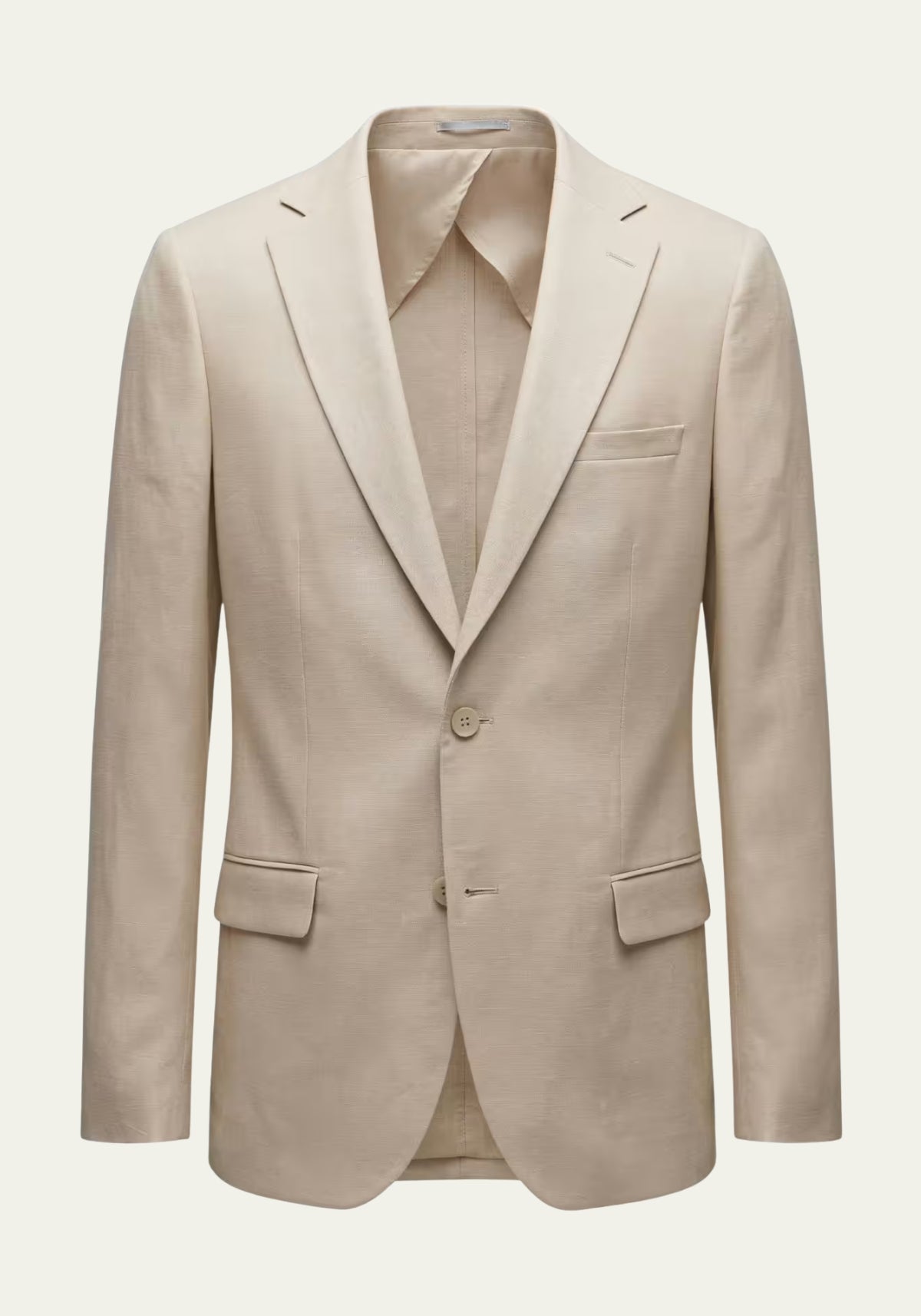 Leinen-Sakko in sanftem Beige aus reinem Leinen – natürliche Eleganz