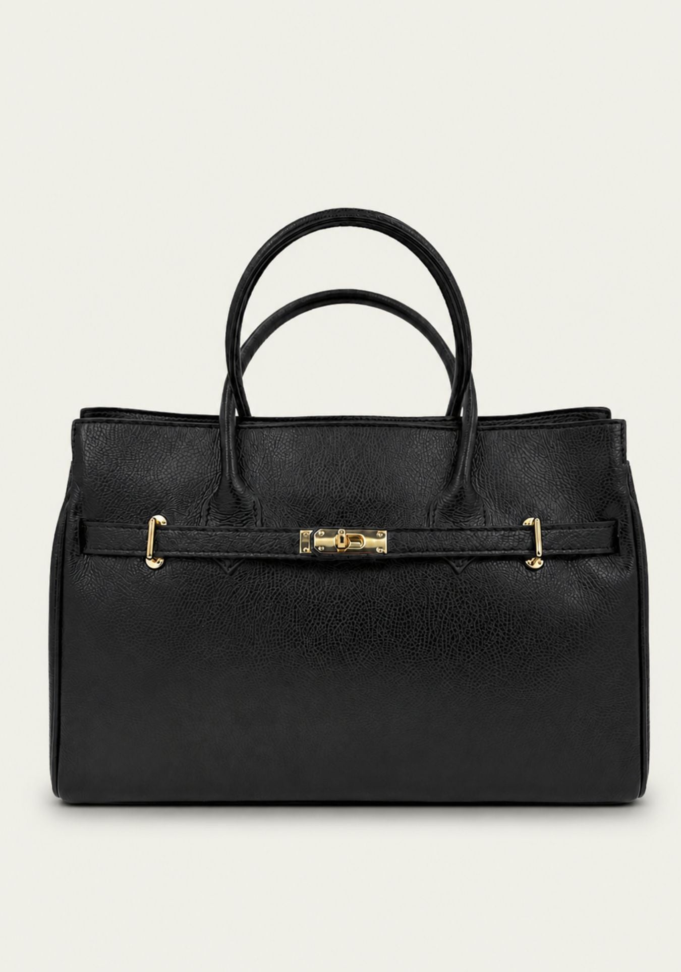 Damen Handtasche Echtleder Schwarz – Zeitloses Business Design
