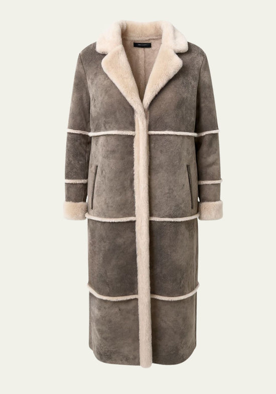 Damen Lammfellmantel Alina - Sanfte Wärme aus Shearling in natürlicher Raffinesse