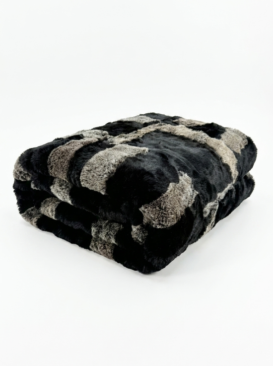 Lammfelldecke Toscana 200 x 200 cm Modell 2513 Anthrazit Melange